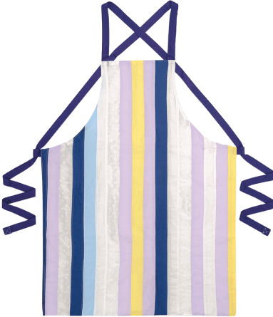 Butcher's stripe apron